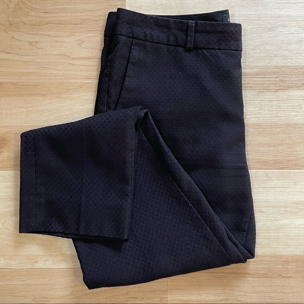 Banana Republic Black Jacquard Ankle Pants Sz 4P